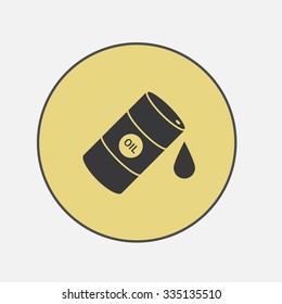 Vector icon barrels of oil. Flat illustration