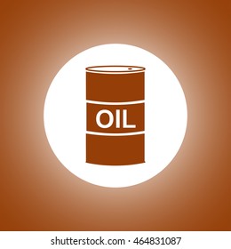 Vector icon barrels of oil. Flat illustration EPS