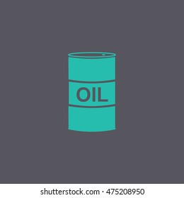 Vector icon barrels of oil. Flat illustration EPS