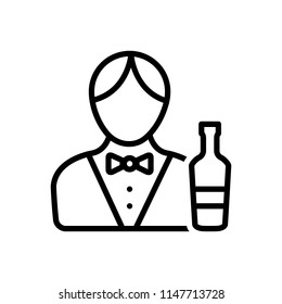 Vector Icon For Bartender