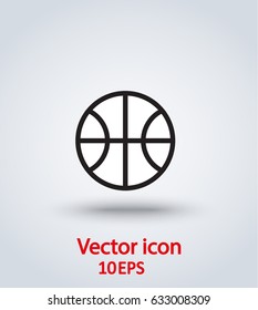 Vector icon of basketball