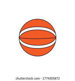 
Vector icon of a basketball on EPS 10
