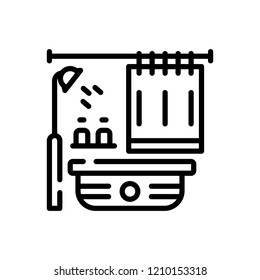 Vector icon for bathroom