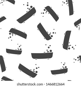 Vector icon bathroom in the room. Vector icon illustration bathroom seamless pattern on a white background.