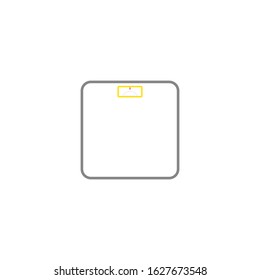 vector icon of bathroom scale