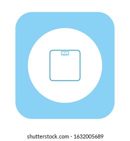 vector icon of bathroom scale