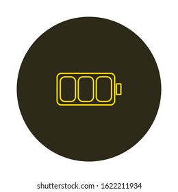 vector icon with battery counter shape