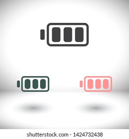 vector icon battery . Lorem Ipsum Illustration design