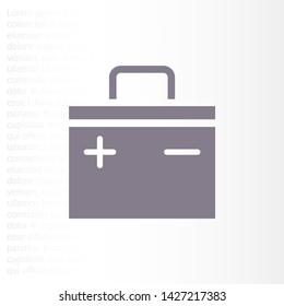 vector icon battery . Lorem Ipsum Illustration design