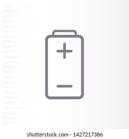vector icon battery . Lorem Ipsum Illustration design