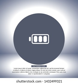 vector icon battery . Lorem Ipsum Illustration design