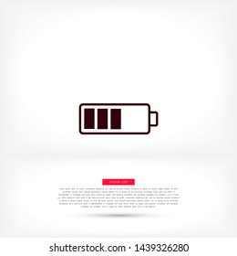 vector icon battery . Lorem Ipsum Illustration design