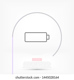 vector icon battery . Lorem Ipsum Illustration design