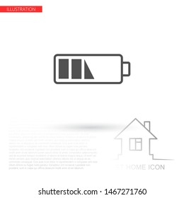 vector icon battery . Lorem Ipsum Illustration design
