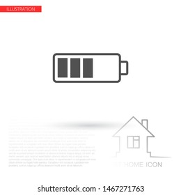vector icon battery . Lorem Ipsum Illustration design