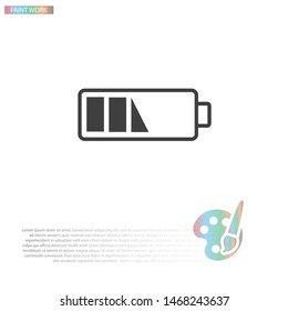 vector icon battery . Lorem Ipsum Illustration design
