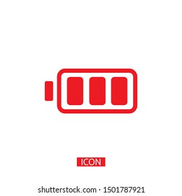 vector icon battery . Lorem Ipsum Illustration design
