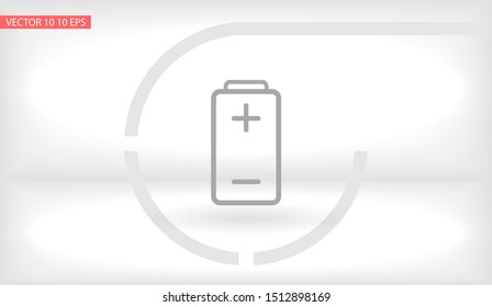 vector icon battery . Lorem Ipsum Illustration design