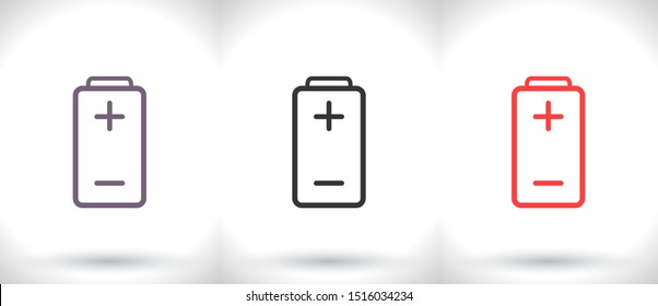 vector icon battery . Lorem Ipsum Illustration design