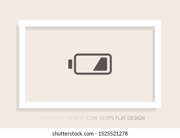 vector icon battery . Lorem Ipsum Illustration design