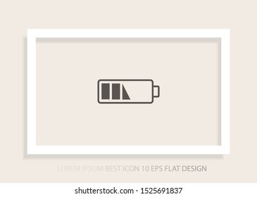 vector icon battery . Lorem Ipsum Illustration design