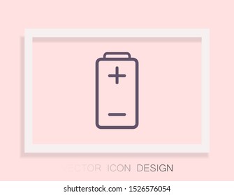 vector icon battery . Lorem Ipsum Illustration design