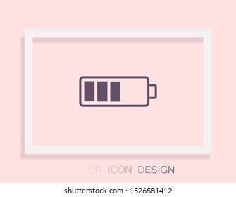 vector icon battery . Lorem Ipsum Illustration design