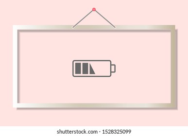 vector icon battery . Lorem Ipsum Illustration design