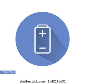 vector icon battery . Lorem Ipsum Illustration design