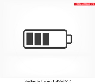 vector icon battery . Lorem Ipsum Illustration design