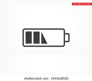 vector icon battery . Lorem Ipsum Illustration design