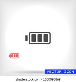 vector icon battery . Lorem Ipsum Illustration design