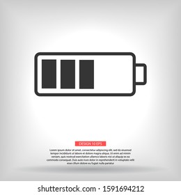 vector icon battery . Lorem Ipsum Illustration design
