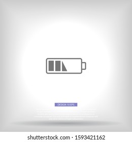 vector icon battery . Lorem Ipsum Illustration design