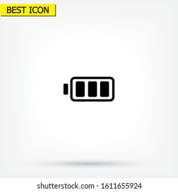vector icon battery . Lorem Ipsum Illustration design