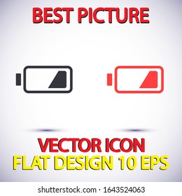 vector icon battery . Lorem Ipsum Illustration design
