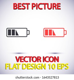 vector icon battery . Lorem Ipsum Illustration design