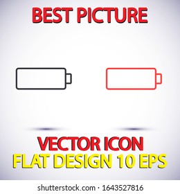vector icon battery . Lorem Ipsum Illustration design