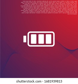 vector icon battery . Lorem Ipsum Illustration design