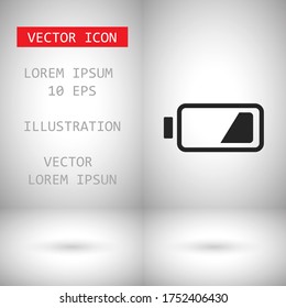 vector icon battery . Lorem Ipsum Illustration design