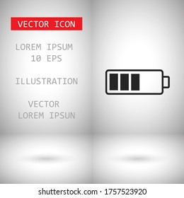 vector icon battery . Lorem Ipsum Illustration design