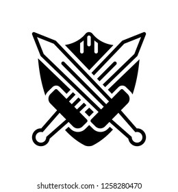 Vector Icon Battle Gear Stock Vector (Royalty Free) 1258280470 ...