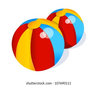 vector icon beach ball