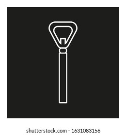Vector icon, of beer bottle opener