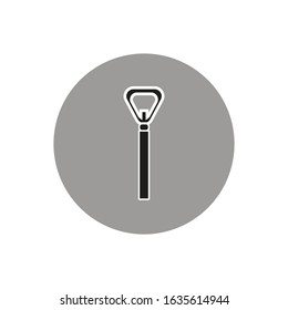 Vector icon, of beer bottle opener