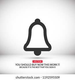 Vector icon bell 10 EPS