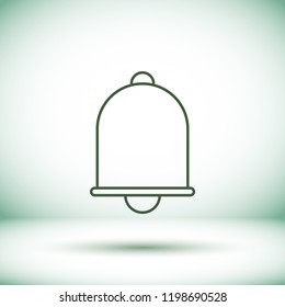 Vector icon bell 10 EPS
