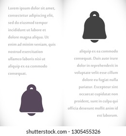 Vector icon bell 10 EPS