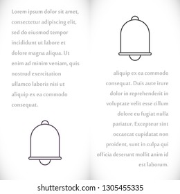 Vector icon bell 10 EPS