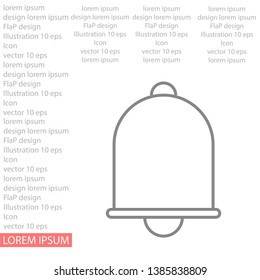 Vector icon bell 10 EPS . Lorem Ipsum Illustration design